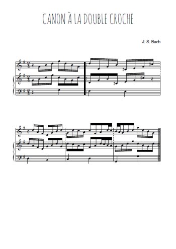 Variations Goldberg - Canon 9 Partitions gratuites